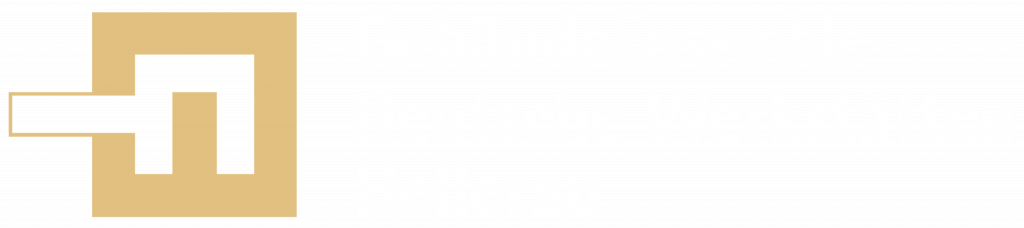 transparentes Logo der des GebäudeEnsemble in weiß